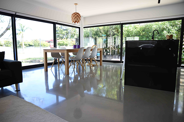 polish concrete floor