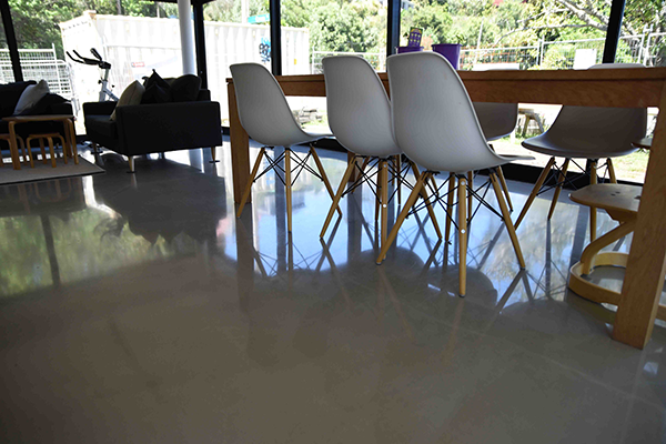 beautiful polished concrete floor
