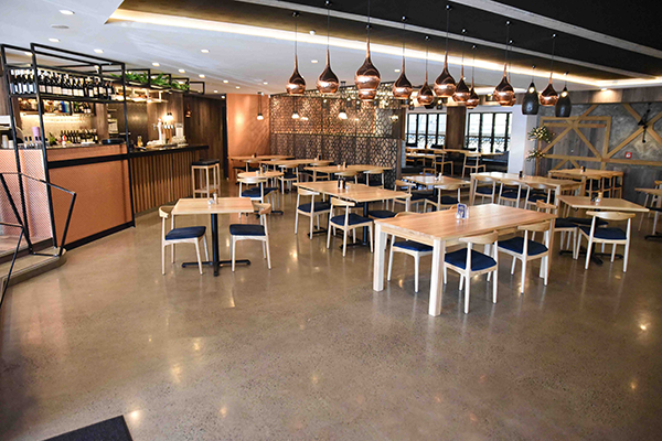 polished concrete floor