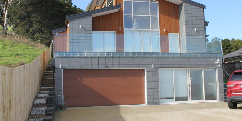 Honed Concrete Block Wall