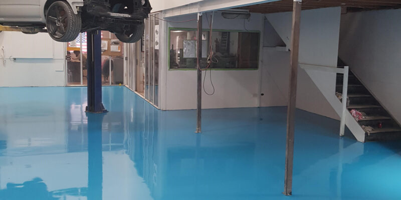 Workshop epoxy floor