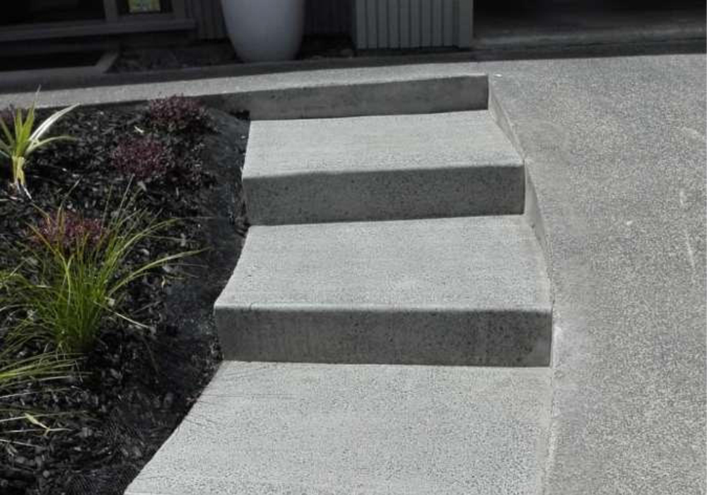 Bush Hammer Concrete Stairs