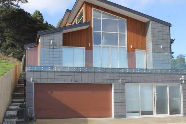 Honed Concrete Block Wall