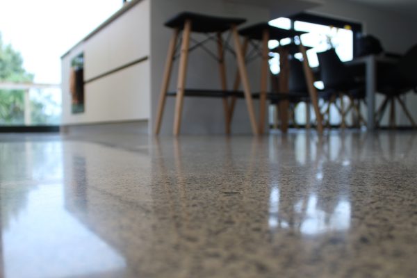 Polished Concrete Kitchen Floor